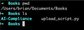 Upload Script Terminal
