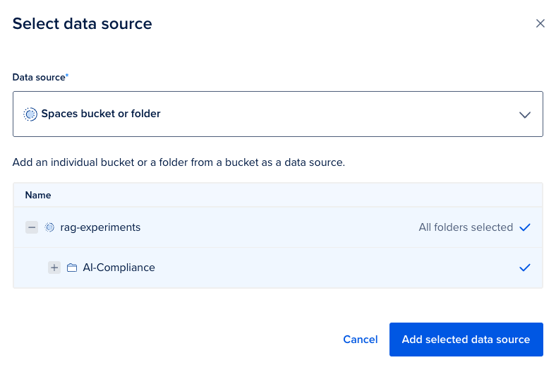 Selected Data Source