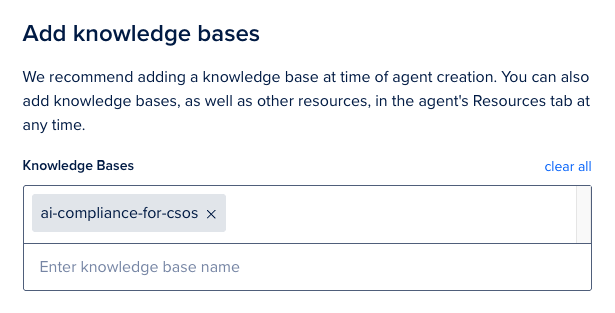 Knowledge Base Attachment