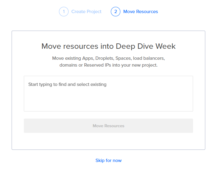 Skip Moving Resources
