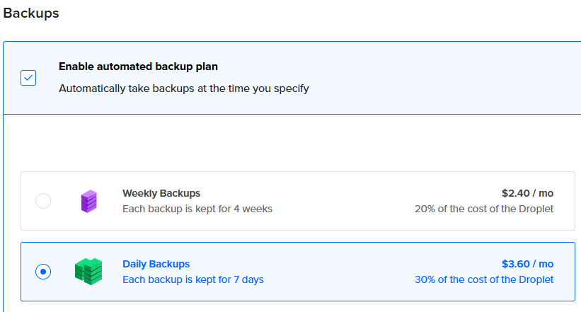 Daily Backups Configuration