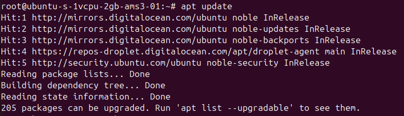 System Update Command