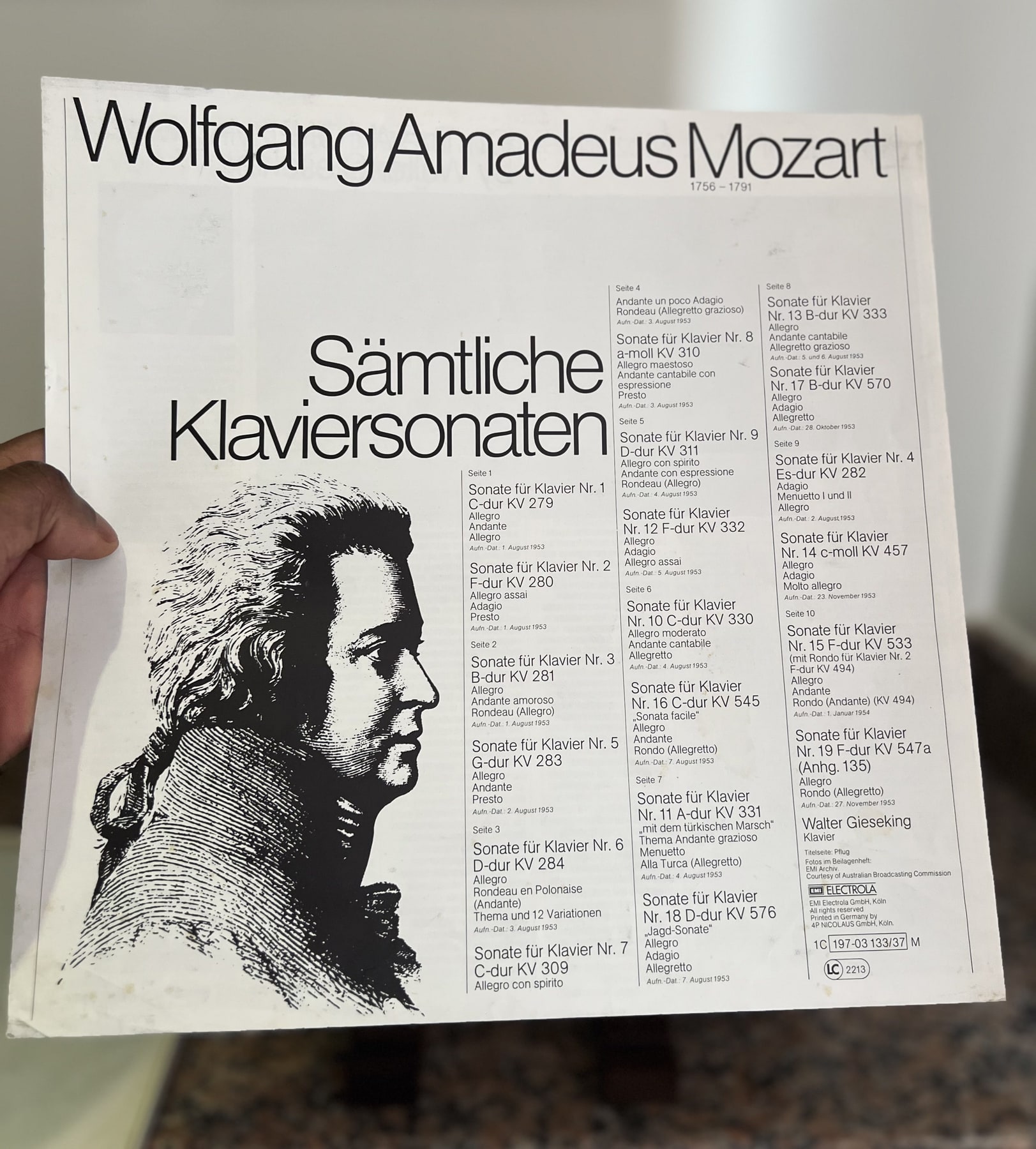 Back or booklet for Samtliche Klaviersonaten