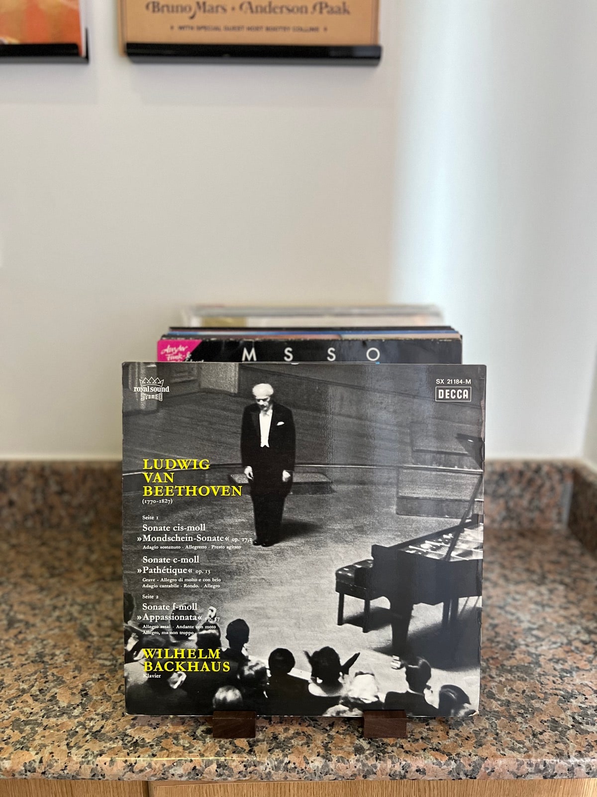 Back or companion sleeve for Beethoven: Mondschein-Sonate, Pathetique, Appassionata